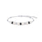 Two-Tone Sparkling Braided Shell Pearl Bracelet